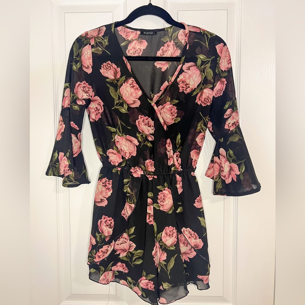 Floral Romper one piece Small